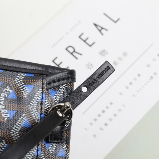 goyard Women's Bag Illusion mini Tote Single Reversible Genuine Leather Snapchat Bag Shopper P130 Size Bottom Length 20 Pocket Length 28 Bottom Width 11 Bag Body Height 20 Hands Raised 18cm