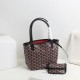 goyard Women's Bag Illusion mini Tote Single Reversible Genuine Leather Snapchat Bag Shopper P130 Size Bottom Length 20 Pocket Length 28 Bottom Width 11 Bag Body Height 20 Hands Raised 18cm