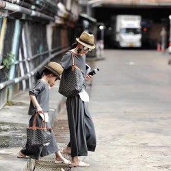 New spring and summer Goya bag Wang Fei same handbag mother bag mini single-sided shopping bag Ins models P100 bottom length 20 top length 28 bottom width 11 height 20 hand raised 18cm