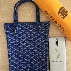 Goya Goyard Earl Bag mini Shopper Mini Purses Tote with Genuine Leather P110 Size Bottom Length 17 Pocket Length 205 Bag Body Height 23 Hand Raise 10cm belongs to the Mini Bag Contrasting Version
