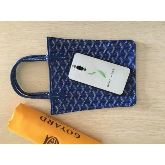 Goya Goyard Earl Bag mini Shopper Mini Purses Tote with Genuine Leather P110 Size Bottom Length 17 Pocket Length 205 Bag Body Height 23 Hand Raise 10cm belongs to the Mini Bag Contrasting Version