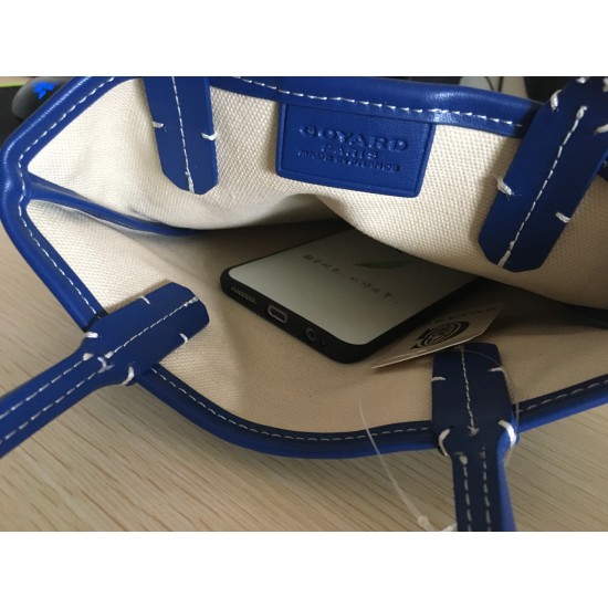 Goya Goyard Earl Bag mini Shopper Mini Purses Tote with Genuine Leather P110 Size Bottom Length 17 Pocket Length 205 Bag Body Height 23 Hand Raise 10cm belongs to the Mini Bag Contrasting Version