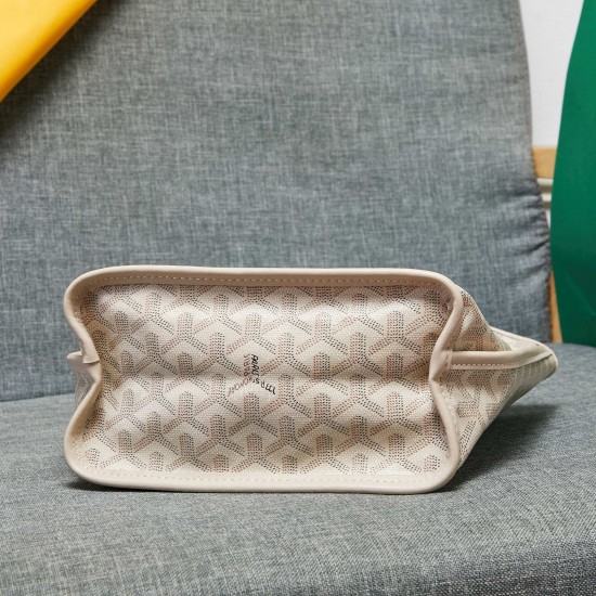 Goya Reversible Mini Tote Bag Reversible Counterflower with Leather Goya Leather Tote Bag Bottom Length 20 Top Length 28 Bottom Width 11 Height 20 Hands High 18cm P140