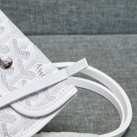 Goya Reversible Mini Tote Bag Reversible Counterflower with Leather Goya Leather Tote Bag Bottom Length 20 Top Length 28 Bottom Width 11 Height 20 Hands High 18cm P140