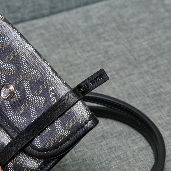 Goya Reversible Mini Tote Bag Reversible Counterflower with Leather Goya Leather Tote Bag Bottom Length 20 Top Length 28 Bottom Width 11 Height 20 Hands High 18cm P140