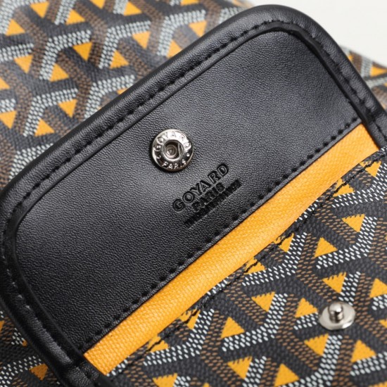 goyard Women's Bag Illusion mini Tote Single Reversible Genuine Leather Snapchat Bag Shopper P130 Size Bottom Length 20 Pocket Length 28 Bottom Width 11 Bag Body Height 20 Hands Raised 18cm