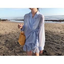 Floral double-sided mini mother bag double-sided available ageing show temperament Goya leather tote bag P140 bottom length 20 top length 28 bottom width 11 height 20 hand raised 18cm