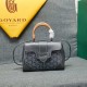 goyard goyard saigon bag mini sigon bag handbag crossbody dual purpose bag saddle bag dog tooth bag kelly bag size top width 18cm height 15cm bottom bottom length 20cm bottom thickness 9cm p240