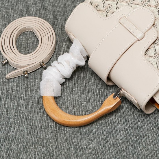 goyard goyard saigon bag mini sigon bag handbag crossbody dual purpose bag saddle bag dog tooth bag kelly bag size top width 18cm height 15cm bottom bottom length 20cm bottom thickness 9cm p240