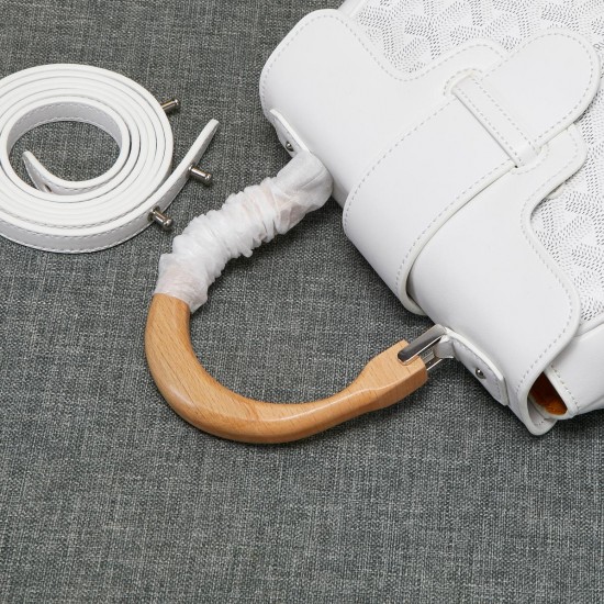 goyard goyard saigon bag mini sigon bag handbag crossbody dual purpose bag saddle bag dog tooth bag kelly bag size top width 18cm height 15cm bottom bottom length 20cm bottom thickness 9cm p240