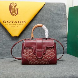 goyard goyard saigon bag mini sigon bag handbag crossbody dual purpose bag saddle bag dog tooth bag kelly bag size top width 18cm height 15cm bottom bottom length 20cm bottom thickness 9cm p240