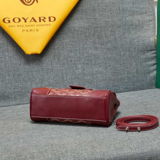 goyard goyard saigon bag mini sigon bag handbag crossbody dual purpose bag saddle bag dog tooth bag kelly bag size top width 18cm height 15cm bottom bottom length 20cm bottom thickness 9cm p240