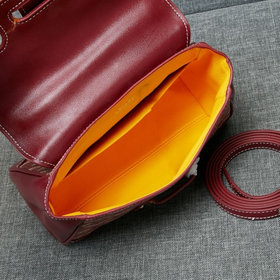 goyard goyard saigon bag mini sigon bag handbag crossbody dual purpose bag saddle bag dog tooth bag kelly bag size top width 18cm height 15cm bottom bottom length 20cm bottom thickness 9cm p240