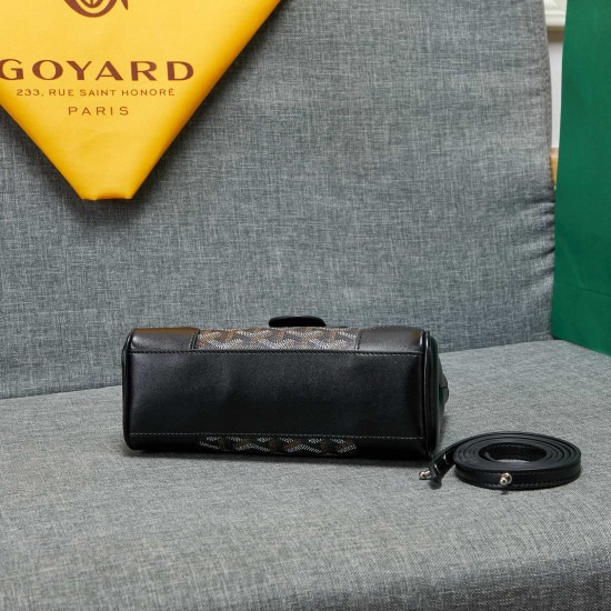 goyard goyard saigon bag mini sigon bag handbag crossbody dual purpose bag saddle bag dog tooth bag kelly bag size top width 18cm height 15cm bottom bottom length 20cm bottom thickness 9cm p240