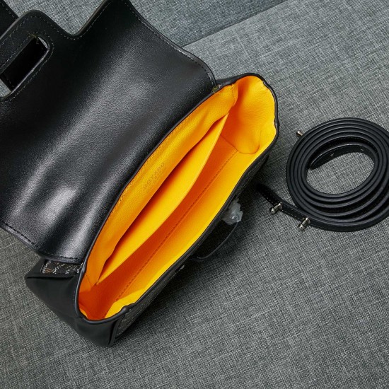 goyard goyard saigon bag mini sigon bag handbag crossbody dual purpose bag saddle bag dog tooth bag kelly bag size top width 18cm height 15cm bottom bottom length 20cm bottom thickness 9cm p240