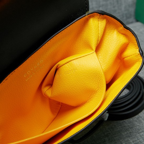 goyard goyard saigon bag mini sigon bag handbag crossbody dual purpose bag saddle bag dog tooth bag kelly bag size top width 18cm height 15cm bottom bottom length 20cm bottom thickness 9cm p240