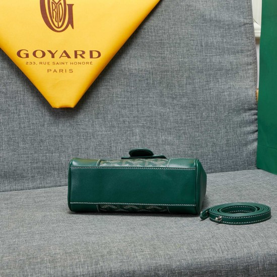 goyard goyard saigon bag mini sigon bag handbag crossbody dual purpose bag saddle bag dog tooth bag kelly bag size top width 18cm height 15cm bottom bottom length 20cm bottom thickness 9cm p240