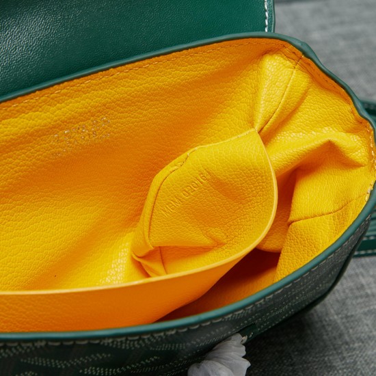 goyard goyard saigon bag mini sigon bag handbag crossbody dual purpose bag saddle bag dog tooth bag kelly bag size top width 18cm height 15cm bottom bottom length 20cm bottom thickness 9cm p240