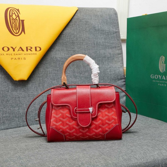 goyard goyard saigon bag mini sigon bag handbag crossbody dual purpose bag saddle bag dog tooth bag kelly bag size top width 18cm height 15cm bottom bottom length 20cm bottom thickness 9cm p240