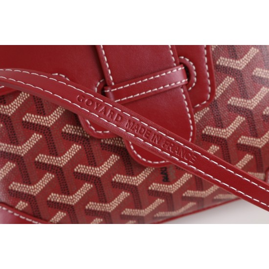 goyard goyard sigon bag mini sigon bag handbag crossbody dual purpose bag saddle bag dog tooth bag kelly bag P260 size top width 18cm height 15cm bottom bottom length 20cm bottom thickness 9cm