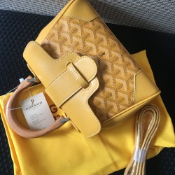 goyard goyard sigon bag mini sigon bag handbag crossbody dual purpose bag saddle bag dog tooth bag kelly bag P260 size top width 18cm height 15cm bottom bottom length 20cm bottom thickness 9cm
