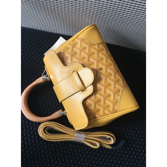 goyard goyard sigon bag mini sigon bag handbag crossbody dual purpose bag saddle bag dog tooth bag kelly bag P260 size top width 18cm height 15cm bottom bottom length 20cm bottom thickness 9cm