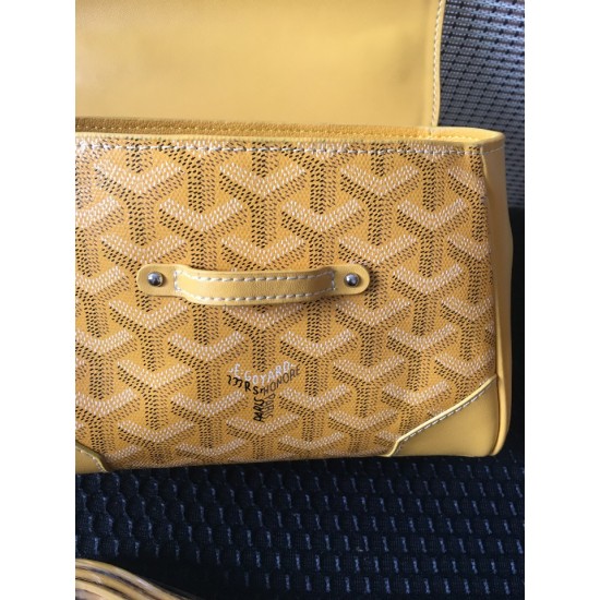 goyard goyard sigon bag mini sigon bag handbag crossbody dual purpose bag saddle bag dog tooth bag kelly bag P260 size top width 18cm height 15cm bottom bottom length 20cm bottom thickness 9cm