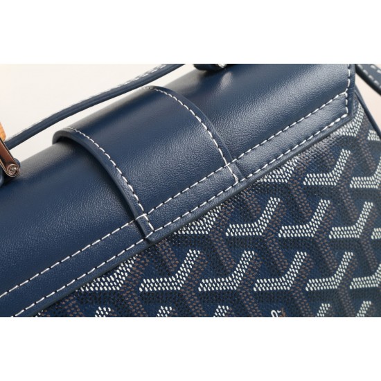 goyard goyard sigon bag mini sigon bag handbag crossbody dual purpose bag saddle bag dog tooth bag kelly bag P260 size top width 18cm height 15cm bottom bottom length 20cm bottom thickness 9cm