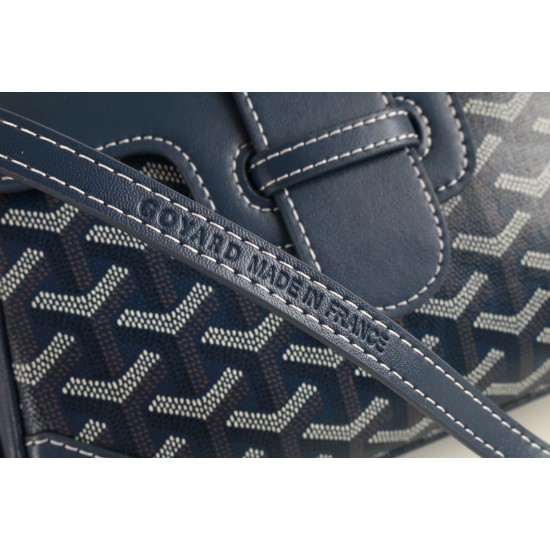 goyard goyard sigon bag mini sigon bag handbag crossbody dual purpose bag saddle bag dog tooth bag kelly bag P260 size top width 18cm height 15cm bottom bottom length 20cm bottom thickness 9cm