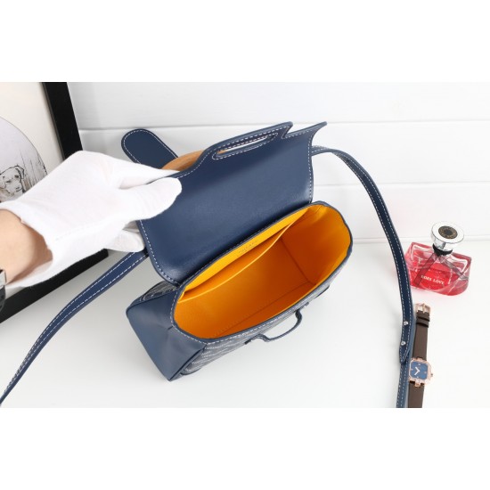 goyard goyard sigon bag mini sigon bag handbag crossbody dual purpose bag saddle bag dog tooth bag kelly bag P260 size top width 18cm height 15cm bottom bottom length 20cm bottom thickness 9cm