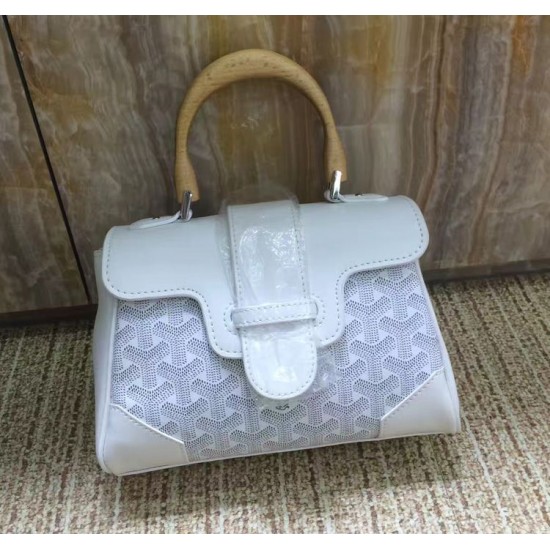 goyard goyard sigon bag mini sigon bag handbag crossbody dual purpose bag saddle bag dog tooth bag kelly bag P260 size top width 18cm height 15cm bottom bottom length 20cm bottom thickness 9cm