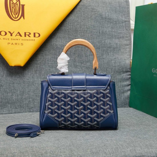 goyard goyard saigon bag mini sigon bag handbag crossbody dual purpose bag saddle bag dog tooth bag kelly bag size top width 18cm height 15cm bottom bottom length 20cm bottom thickness 9cm p240