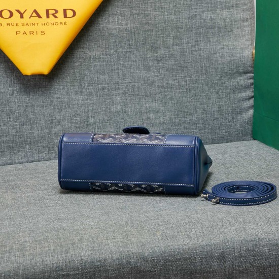 goyard goyard saigon bag mini sigon bag handbag crossbody dual purpose bag saddle bag dog tooth bag kelly bag size top width 18cm height 15cm bottom bottom length 20cm bottom thickness 9cm p240