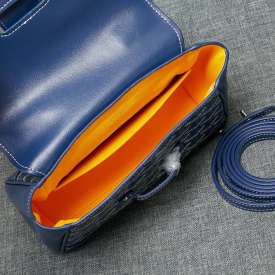 goyard goyard saigon bag mini sigon bag handbag crossbody dual purpose bag saddle bag dog tooth bag kelly bag size top width 18cm height 15cm bottom bottom length 20cm bottom thickness 9cm p240