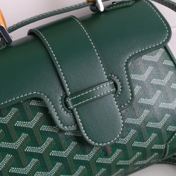 goyard goyard sigon bag mini sigon bag handbag crossbody dual purpose bag saddle bag dog tooth bag kelly bag P260 size top width 18cm height 15cm bottom bottom length 20cm bottom thickness 9cm