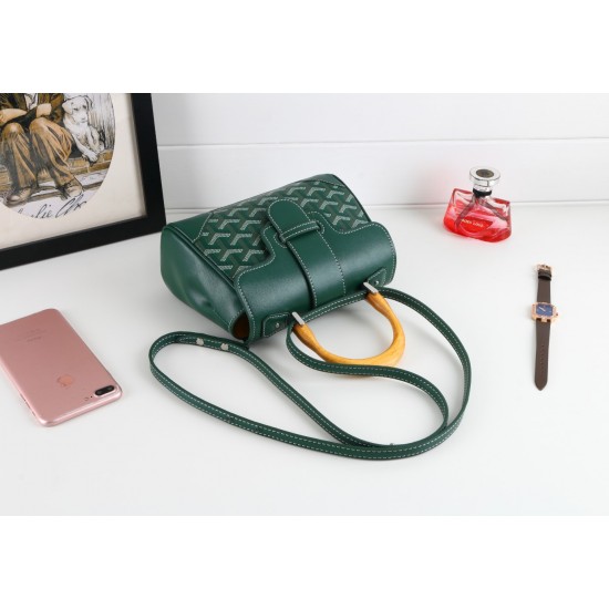 goyard goyard sigon bag mini sigon bag handbag crossbody dual purpose bag saddle bag dog tooth bag kelly bag P260 size top width 18cm height 15cm bottom bottom length 20cm bottom thickness 9cm