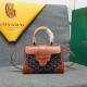 goyard goyard saigon bag mini sigon bag handbag crossbody dual purpose bag saddle bag dog tooth bag kelly bag size top width 18cm height 15cm bottom bottom length 20cm bottom thickness 9cm p240