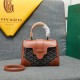 goyard goyard saigon bag mini sigon bag handbag crossbody dual purpose bag saddle bag dog tooth bag kelly bag size top width 18cm height 15cm bottom bottom length 20cm bottom thickness 9cm p240