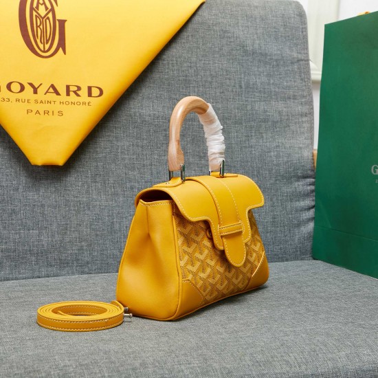 goyard goyard saigon bag mini sigon bag handbag crossbody dual purpose bag saddle bag dog tooth bag kelly bag size top width 18cm height 15cm bottom bottom length 20cm bottom thickness 9cm p240