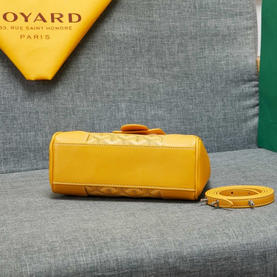 goyard goyard saigon bag mini sigon bag handbag crossbody dual purpose bag saddle bag dog tooth bag kelly bag size top width 18cm height 15cm bottom bottom length 20cm bottom thickness 9cm p240