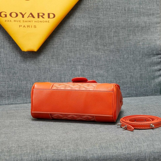goyard goyard saigon bag mini sigon bag handbag crossbody dual purpose bag saddle bag dog tooth bag kelly bag size top width 18cm height 15cm bottom bottom length 20cm bottom thickness 9cm p240