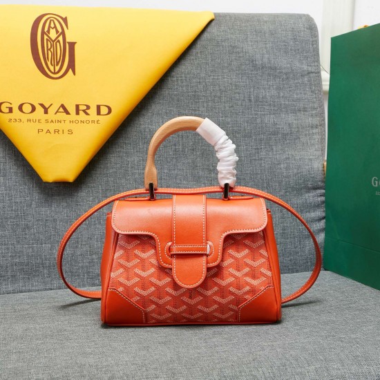 goyard goyard saigon bag mini sigon bag handbag crossbody dual purpose bag saddle bag dog tooth bag kelly bag size top width 18cm height 15cm bottom bottom length 20cm bottom thickness 9cm p240