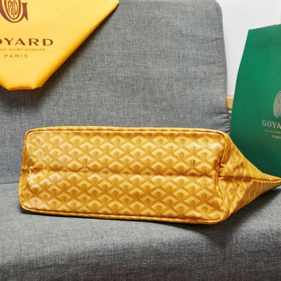 goyard star with models shopping bag leather shoulder mother large capacity handbag large bag travel bag with leather size large bottom length 40 on length 55 bottom width 15 height 30cm medium bottom length 34 on length 46 bottom width 15 height 28cm