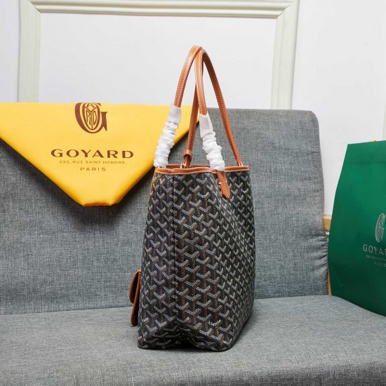 goyard star with models shopping bag leather shoulder mother large capacity handbag large bag travel bag with leather size large bottom length 40 on length 55 bottom width 15 height 30cm medium bottom length 34 on length 46 bottom width 15 height 28cm