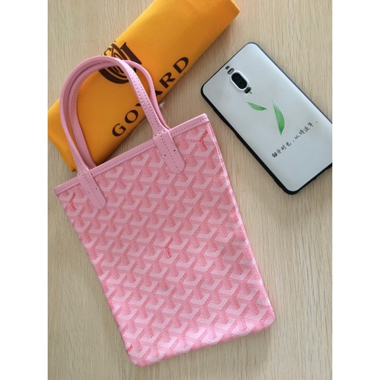 Goya Goyard Earl Bag mini Shopper Mini Purses Tote with Genuine Leather P110 Size Bottom Length 17 Pocket Length 205 Bag Body Height 23 Hand Raise 10cm belongs to the Mini Bag Contrasting Version