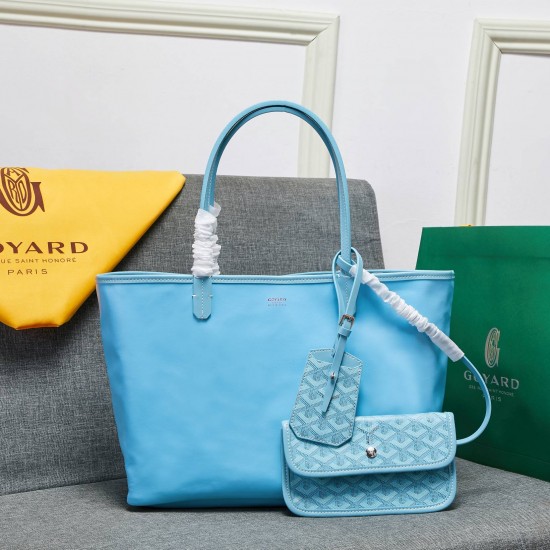 goyard Goya star with the same shopping bag double-sided cowhide shoulder handbag handbag bag women's bag large-capacity mommy bag P large 180 medium 170 size large bottom length 40 on the length of 55 bottom width 15 high 30cm medium bottom length 34 on 