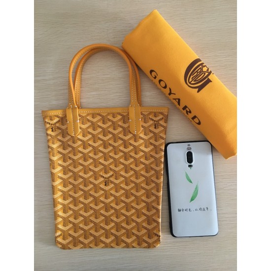 Goya Goyard Earl Bag mini Shopper Mini Purses Tote with Genuine Leather P110 Size Bottom Length 17 Pocket Length 205 Bag Body Height 23 Hand Raise 10cm belongs to the Mini Bag Contrasting Version