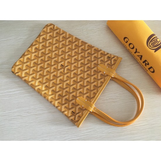 Goya Goyard Earl Bag mini Shopper Mini Purses Tote with Genuine Leather P110 Size Bottom Length 17 Pocket Length 205 Bag Body Height 23 Hand Raise 10cm belongs to the Mini Bag Contrasting Version