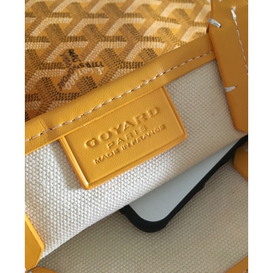 Goya Goyard Earl Bag mini Shopper Mini Purses Tote with Genuine Leather P110 Size Bottom Length 17 Pocket Length 205 Bag Body Height 23 Hand Raise 10cm belongs to the Mini Bag Contrasting Version