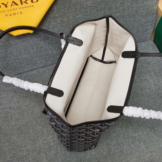 goyard star with models shopping bag leather shoulder mother large capacity handbag large bag travel bag with leather size large bottom length 40 on length 55 bottom width 15 height 30cm medium bottom length 34 on length 46 bottom width 15 height 28cm